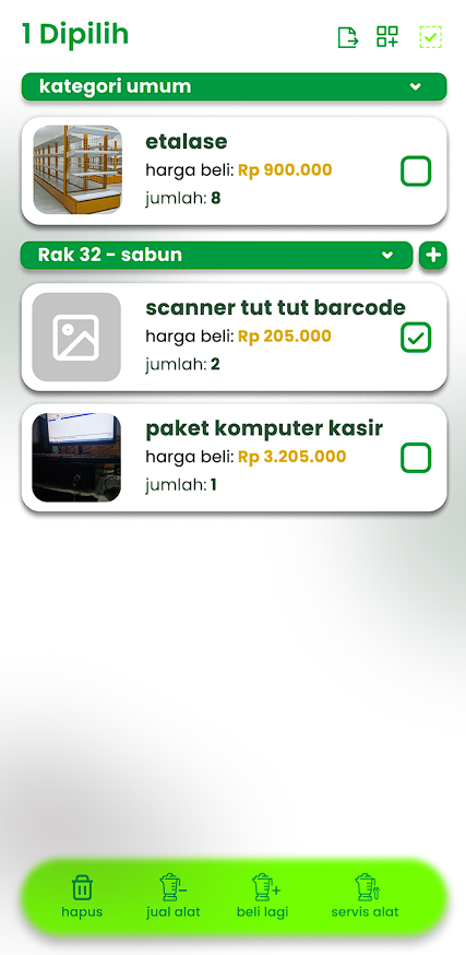 Tampilan fitur Catetify 11